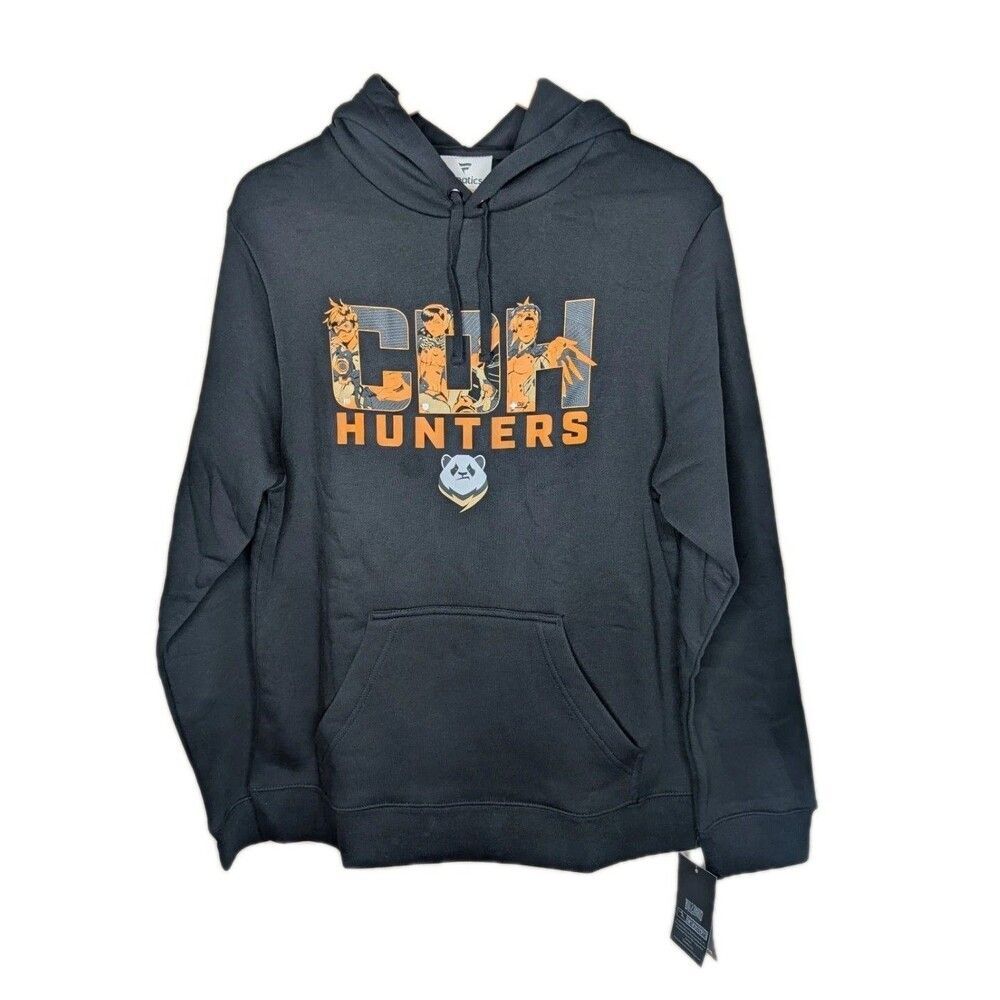 NWT Fanatics Mens L/G Chengdu Hunters CDH Overwatch League Black Pullover Hoodie